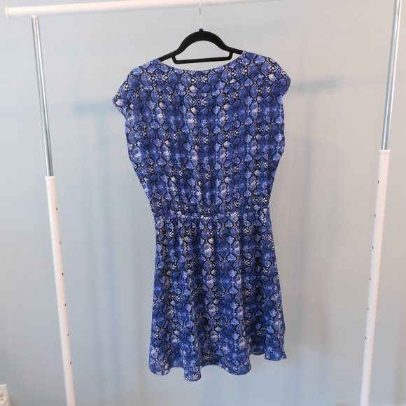 RW&CO Blue Snakeskin Print Dress - Size Large - Picture 6 of 7
